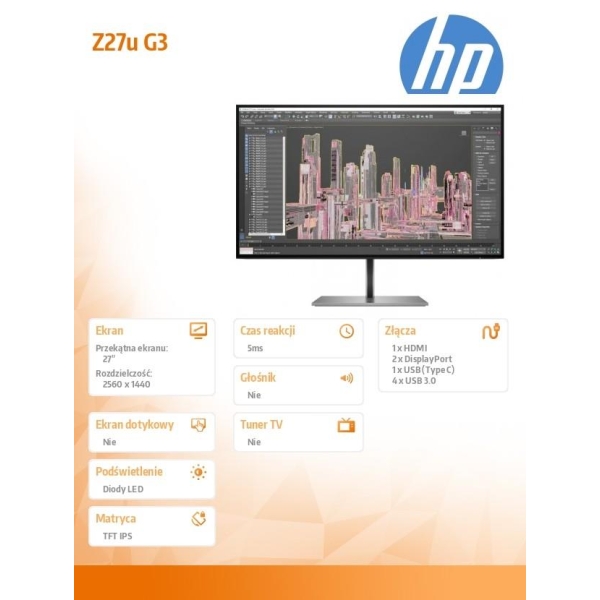 Monitor Z27u G3 QHD Display USB-C 1B9X2AA-26663789