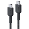 CB-CC03 OEM nylonowy kabel Quick Charge USB C - USB C | 0.3m | 5Gbps | 60W PD | 20V