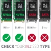EEM2-GTS Obudowa zewnętrzna aluminiowa bezśrubowa, USB-C 3.2 GEN 2 M.2 NVMe SSD-26781814