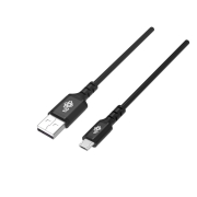 Kabel USB-Micro USB 2m  silikonowy czarny Quick Charge