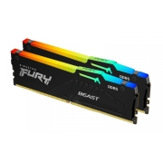 Pamięć DDR5 Kingston Fury Beast RGB 16GB (2x8GB) 5600MHz CL40 1,25V Czarna