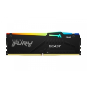 Pamięć DDR5 Kingston Fury Beast RGB 32GB (1x32GB) 5200MHz CL40 1,25V Czarna