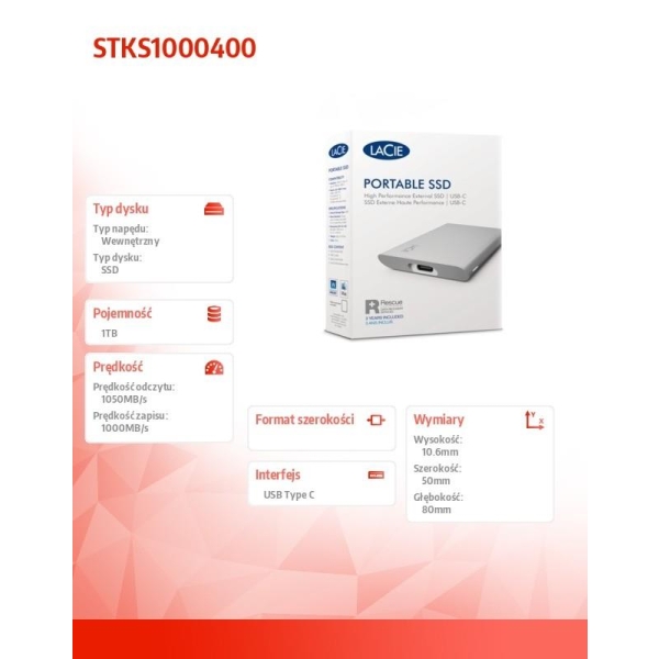 Dysk Portable SSDv2 1TB 2,5E STKS1000400-26702424