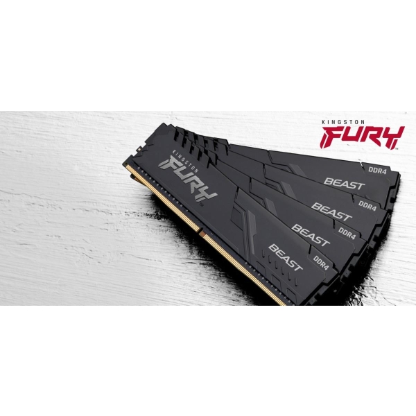 Pamięć DDR4 Kingston Fury Beast 64GB (4x16GB) 3200MHz CL16 1,35V czarna-26715226