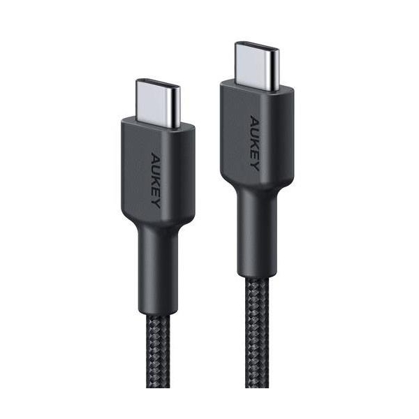 CB-CC03 OEM nylonowy kabel Quick Charge USB C - USB C | 0.3m | 5Gbps | 60W PD | 20V