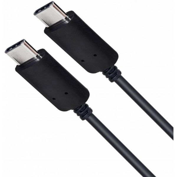 Kabel USB C - USB C 1m. silikonowy czarny-26744692