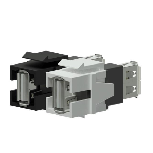 Adapter Keystone USB 2.0 A-USB 2.0 A Czarny - VCK622/B