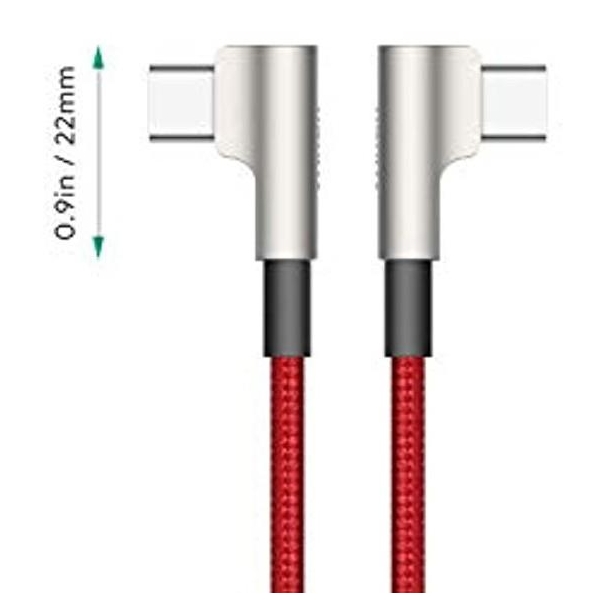 CB-CMD37 Red OEM nylonowy kabel USB C - USB C | 1m | 3A | 60W PD | 20V-26771733