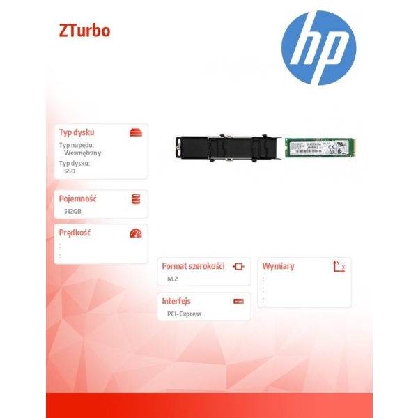 Dysk SSD ZTurbo 512GB TLC Z2 4R Kit SSD 2E3R1AA-26790271