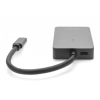 Czytnik kart DIGITUS 2-portowy USB Typ C UHS-II SD4.0 TF4.0 aluminium szary-26802661