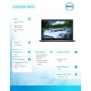 Notebook Latitude 3440 Win11Pro i7-1355U/8GB/512GB SSD/14.0 FHD/Intel Iris Xe/FgrPr/FHD Cam/Mic/WLAN + BT/Backlit Kb/3 C
