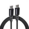 Kabel 2 x USB-C 15W Maclean MCE493 wspierający QC 3.0 przesył danych 3A czarny dł. 1m-26830431