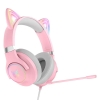 Słuchawki gamingowe X30 kocie uszy różowe (przewodowe)-26848219