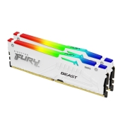 Pamięć DDR5 Kingston Fury Beast RGB 32GB (2x16GB) 5200MHz CL36 1,25V White