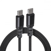 Kabel 2 x USB-C 100W Maclean MCE491 wspierający PD przesył danych do 10Gbps 5A czarny dł. 1m