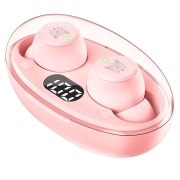 Słuchawki bezprzewodowe douszne gamingowe T305 różowe