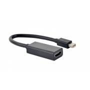 Adapter mini DisplayPort męski do HDMI żeński 4K 15 cm Gembird (czarny)