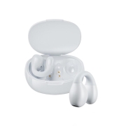 Słuchawki bezprzewodowe VA12 Clip-On - Bluetooth V5.2 TWS z etui ładującym Białe