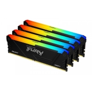 Pamięć DDR4 Kingston Fury Beast RGB 128GB (4x32GB) 3600MHz CL18 1,35V czarna