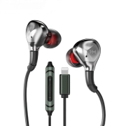 Słuchawki przewodowe YC06 Blackin Series - HiFi Lightning Czarne