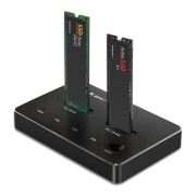 Stacja dokująca Qoltec dysków SSD M.2 | NVMe | SATA | USB-C | DUAL 2 x 2TB