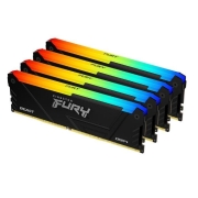 Pamięć DDR4 Kingston Fury Beast RGB 32GB (4x8GB) 3200MHz CL16 1,35V czarna