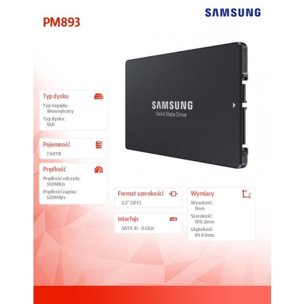 Samsung SSD PM893 SATAIII 7680GB-26805659