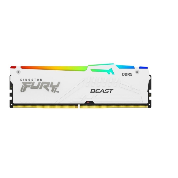 Pamięć DDR5 Kingston Fury Beast RGB 64GB (2x32GB) 5200MHz CL40 1,25V White-26811111