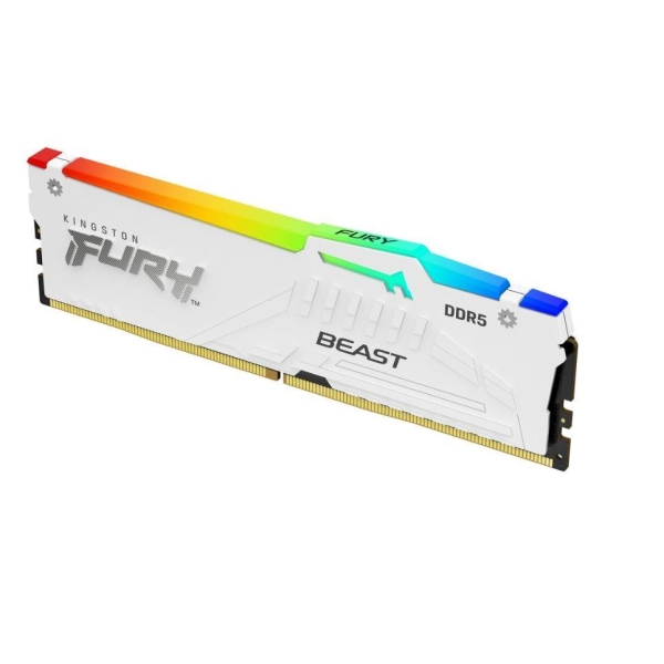 Pamięć DDR5 Kingston Fury Beast RGB 64GB (2x32GB) 5200MHz CL40 1,25V White-26811112