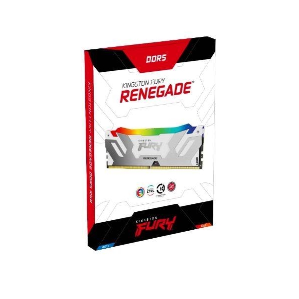 Pamięć DDR5 Kingston Fury Renegade RGB 32GB (1x32GB) 6000MHz CL32 1,35V White-26811158