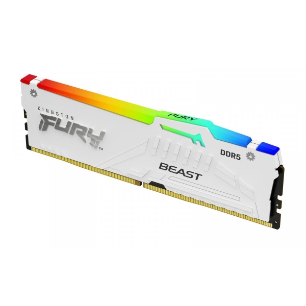 Pamięć DDR5 Kingston Fury Beast RGB 32GB (1x32GB) 6000MHz CL36 1,25V White-26811316