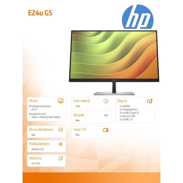 Monitor E24u G5 FHD USB-C            6N4D0AA-26826950