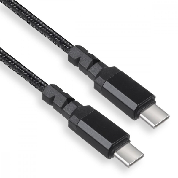 Kabel 2 x USB-C 100W Maclean MCE491 wspierający PD przesył danych do 10Gbps 5A czarny dł. 1m-26830419