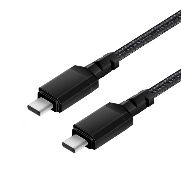 Kabel 2 x USB-C 100W Maclean MCE491 wspierający PD przesył danych do 10Gbps 5A czarny dł. 1m-26830423
