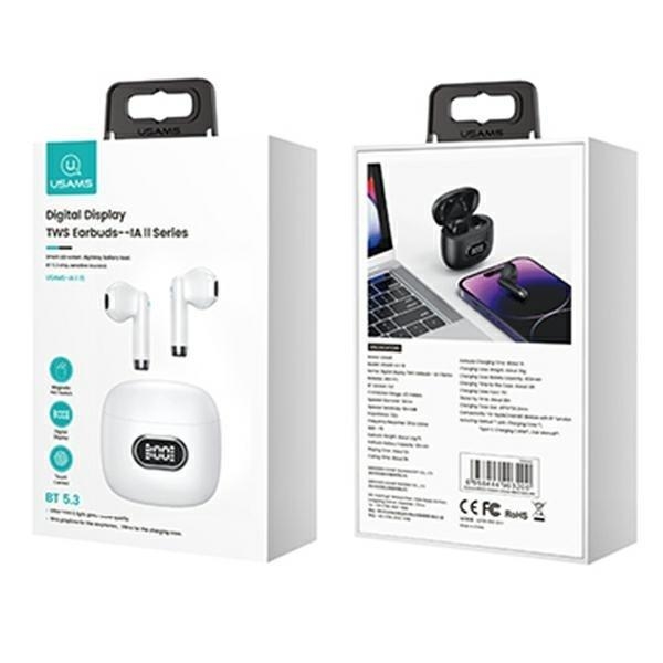 Słuchawki Bluetooth 5.3 TWS IA II LED białe-26852169