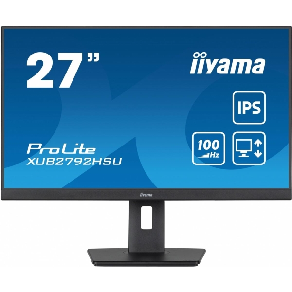 Monitor ProLite XUB2792HSU-B6 27 cali IPS,HDMI,DP,100Hz,SLIM,4xUSB3.2,PIVOT,  HAS(150mm),2x2W