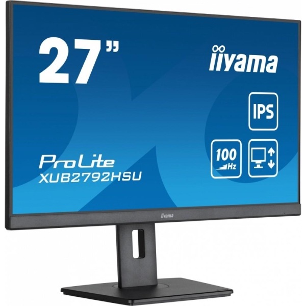 Monitor ProLite XUB2792HSU-B6 27 cali IPS,HDMI,DP,100Hz,SLIM,4xUSB3.2,PIVOT,  HAS(150mm),2x2W-26865733