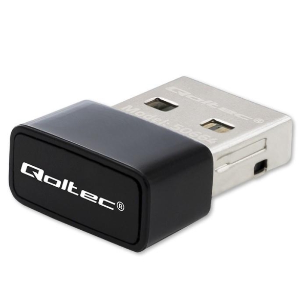 Adapter Qoltec Wi-Fi USB ultraszybki, bezprzewodowy mini | standard AC | 650Mbps-26872570