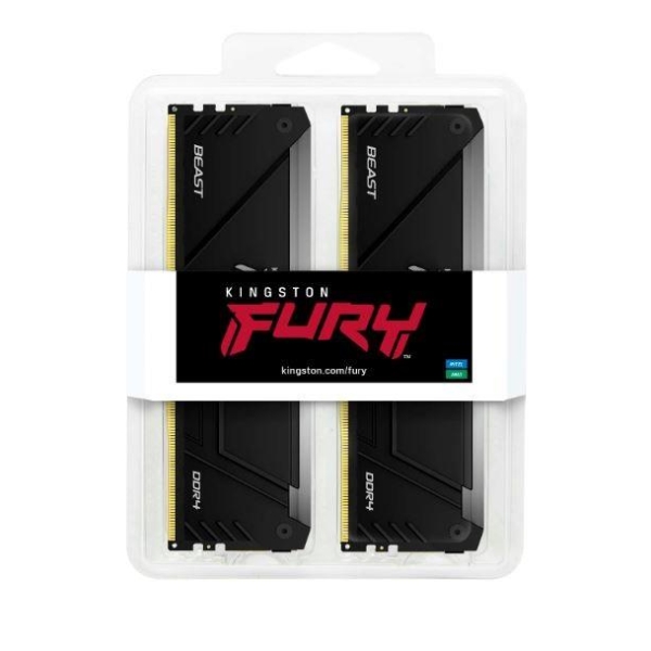 Pamięć DDR4 Kingston Fury Beast RGB 32GB (4x8GB) 3200MHz CL16 1,35V czarna-26880547
