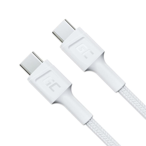 Kabel PowerStream USB-C do USB-C 2m, PD 60W, QC 3.0, biały-26885260