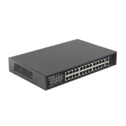 Switch niezarządzalny Lanberg 24x 100Mb PoE+/2x Combo Rack 19" Gigabit Ethernet 250W
