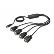 Konwerter USB 2.0 DIGITUS DA-70159 4xRS232, 1,5m