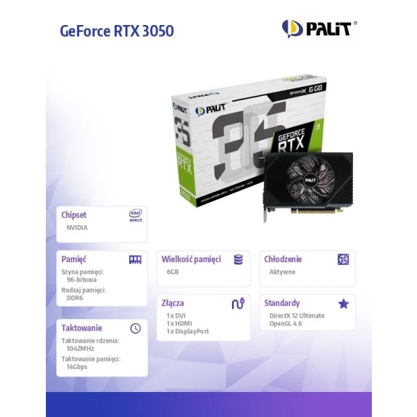 Palit GeForce RTX 3050 StormX 6GB-27229363
