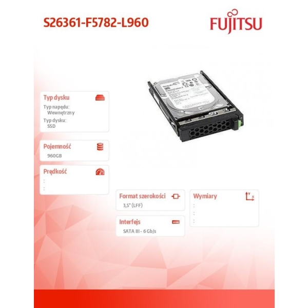 Dysk SSD SATA 6G 960GB RI S26361-F5782-L960-27285981