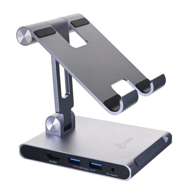 Podstawka ergonomiczna do iPad Pro ze stacją dokującą j5create Multi-Angle Stand with Docking Station for iPad Pro US