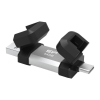Pendrive Silicon Power Mobile C51 64GB USB-A USB 3.2 Typ-C 120 MB/s Srebrny-27745221