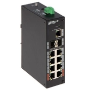 Dahua Swith 11-portowy przełącznik z 8 portami gigabit PoE 8x RJ45 1000M (zasilanie PoE) 2x SFP 1000M 1x RJ45 1000M PFS3211-8GT-120-V2