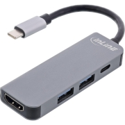 Koncentrator wielofunkcyjny InLine USB 3.2, 1x USB-C, 2x USB-A, HDMI,