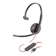 Słuchawki z mikrofonem Poly Blackwire 3210 Monaural USB-A Headset (Bulk)