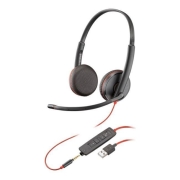 Słuchawki z mikrofonem Poly Blackwire 3225 Stereo USB-A Headset (Bulk)